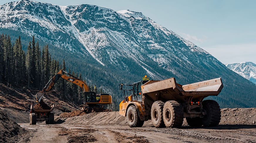 TNDC equipment at work at our Red Chris project site